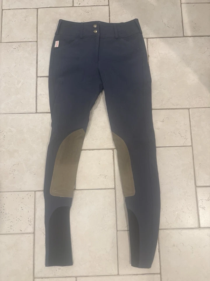 Pantalones cortos de caza trofeos deportista a medida azul francés talla 24L Foto 2 de 3
