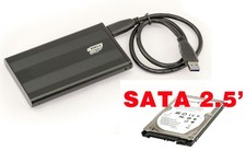 Aluminum Enclosure For 2.5" SATA Hard Drive USB3 SUPERSPEED