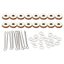 8 Set 6mm Doll Joints Cotter Pin Joints Connector and Fiberboard Tray 