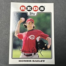 HOMER BAILEY #570 2008 Topps Baseball Cincinnati Reds