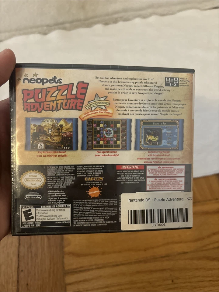 Neopets Puzzle Adventure (Nintendo DS, 2008) NEW SEALED FREE SHIP - Image 4 of 4