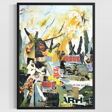 Original Mixed Media Abstract Modern Art Painting 18x24 