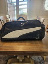 Borsa da palestra grande 21" Puma nera unisex porta USB, scomparto scarpe e borsa toilette!