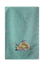 Betsy Drake Oyster Teal Kitchen Towel
