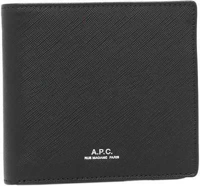 A.P.C. Men'S Wallet Bifold Black Beautiful design Easy to use and durable Popula