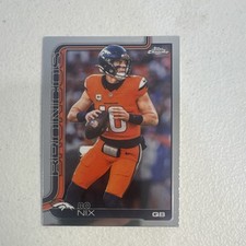 Topps - 2024 Topps Chrome Rookie Bo Nix #88 Denver Broncos NFL Football Card