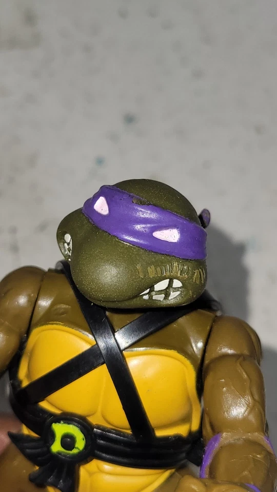 Lote de 4 bonecos de ação Teenage Mutant Ninja Turtles 1988 cabeça macia cabeça dura  - Imagem 4 de 4