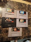Super Nintendo SNES games lot bundle Tested And Working