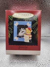 1995 Hallmark Keepsake Handcrafted Christmas Ornament Special Cat Photo Holder