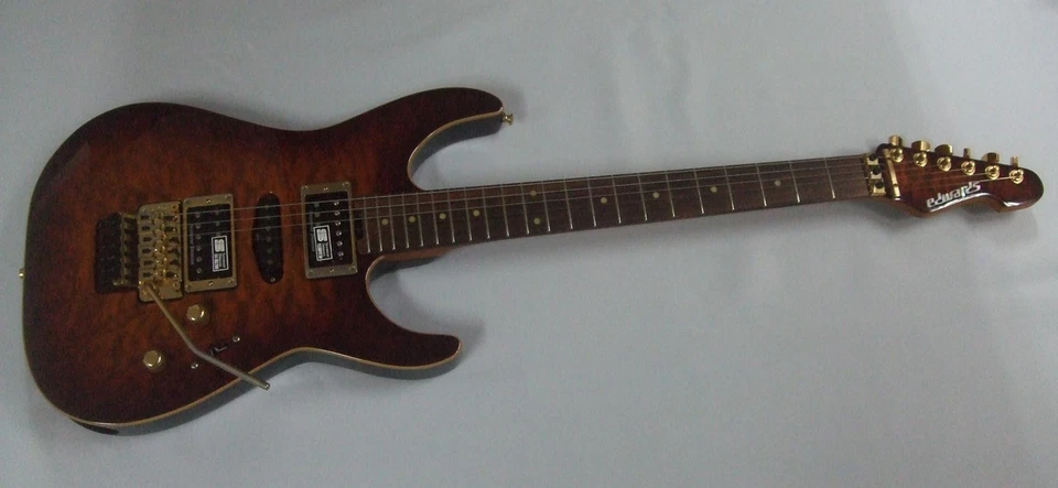 Guitarra Eléctrica EDWARDS E-MR-165DT CBSB Usada Envío Gratis desde Japón 0221053 Foto 3 de 4