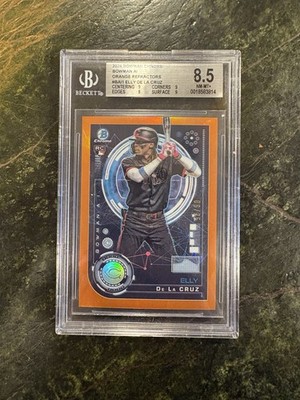 2024 Bowman Chrome AI Rookie True Orange Refractor /25 Elly De La Cruz #BAI1 RC