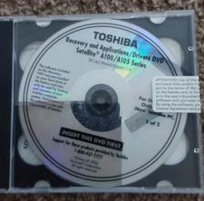 TOSHIBA RECOVERY DISC SATELLITE / A100 / A105 SERIES