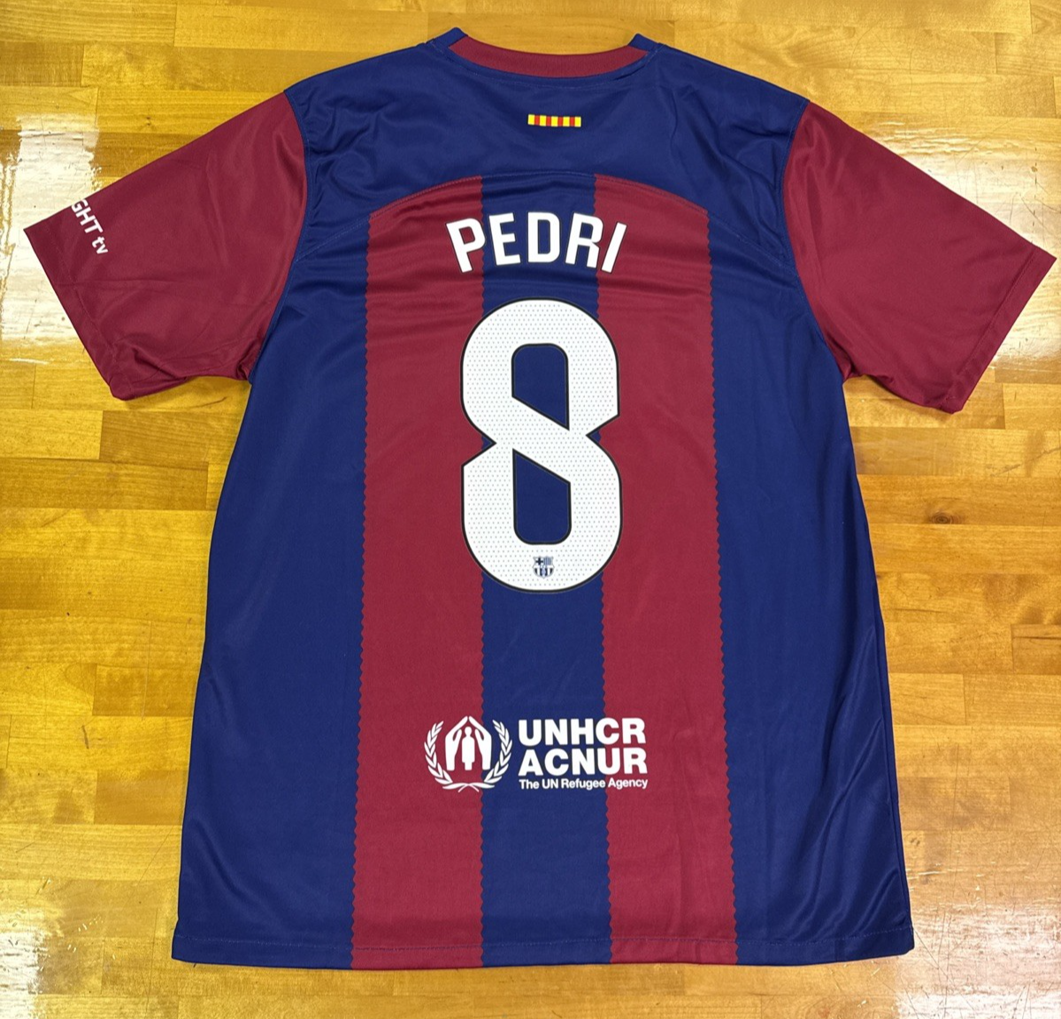 Nike Dri FIT FC Barcelona 2023 2024 Home Jersey #8 Pedri Men Size