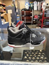 Nike Air Jordan 4 Retro Bred Reimagined Black Red Men’s 8.5M Pre-Owned Authentic