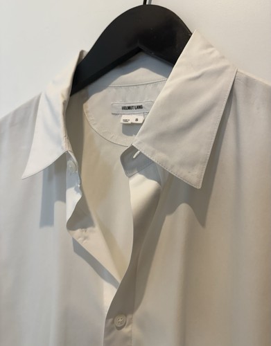 Helmut Lang, VINTAGE 2010s Helmut Lang Men’s White Cotton Dress Shirt