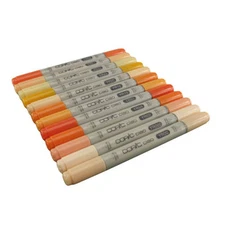 Copic Ciao Twin Tip Marker Pen Yellow Red Colours
