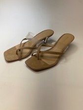 Veronica Beard Womens Alanis Kitten Heel Slide Sand Sandal Sz 10