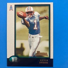 Kevin Dyson 1998 Bowman Rookie Card #25 NFL Houston Oilers. rookie card picture