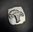 1 ozt MK BarZ  "Mushroom" Stamped Square Hand Poured .999 FS