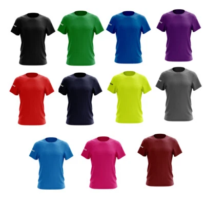 Zeus Basic Maglia Maglietta Tshirt Cotone Puro Calcio Allenamento Relax Rugby