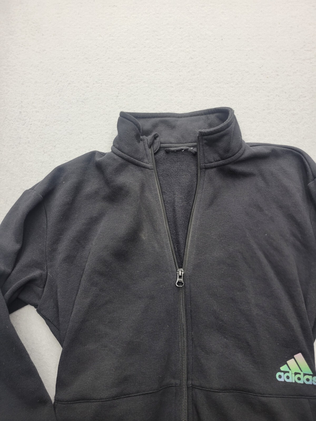 Adidas Women Jacket Small Black Basic Jacket Draw… - image 3