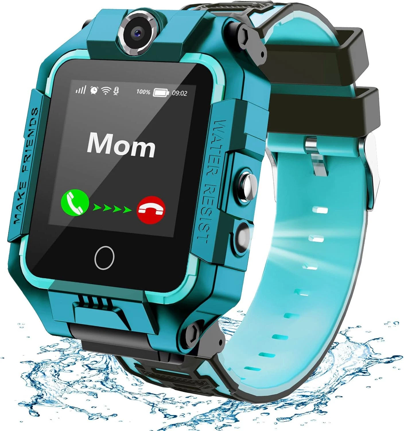 Kids Smart Watch 4G Waterproof Phone Function with 360° Rotating GPS Tracker