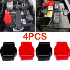 4pcs Battery Terminal Covers Positive Negative Top Post Cover For Car Mot US