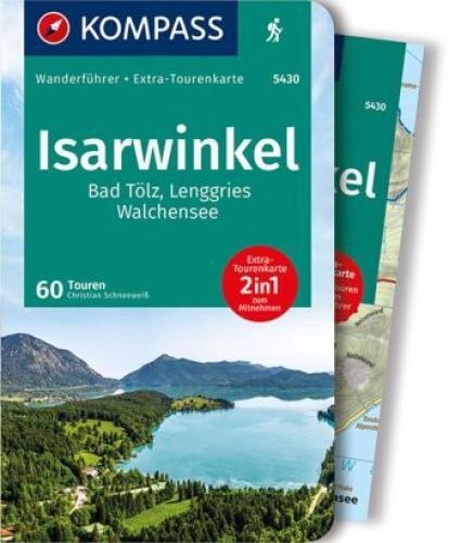 Kompass Wanderführer Isarwinkel, Bad Tölz, Lenggries, Walchensee, 60