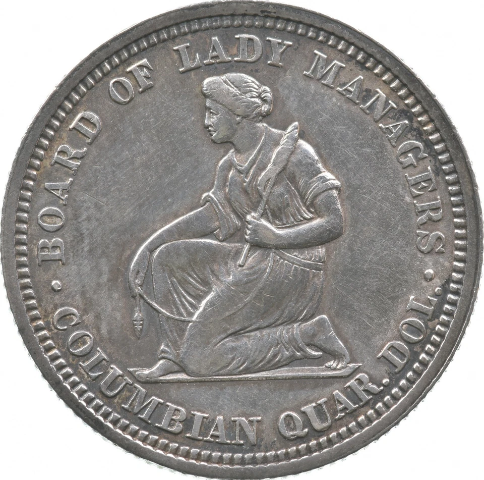 1893 Isabella Columbian Quarter Dollar *4405 - Image 2 of 3