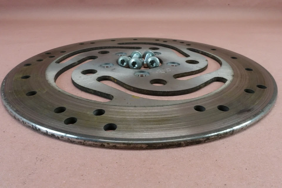 2000-2005 Harley Davidson Electra Glide LEFT FRONT WHEEL RIM BRAKE ROTOR DISC - Image 2 of 4