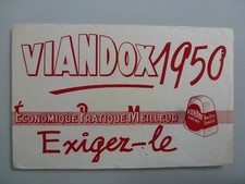 VIANDOX 1950 BOUILLON / BUVARD PUBLICITAIRE  ANCIEN