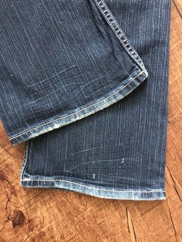 Pantalones de mezclilla elásticos BKE SABRINA 28 X 29,75 para mujer agujeros hebilla envejecida puntada gruesa - Imagen 12 de 12