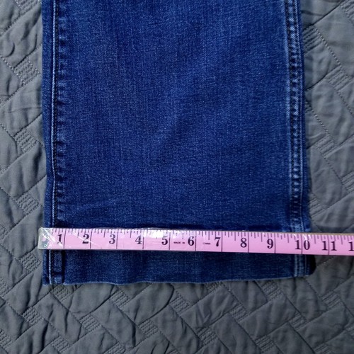Jeans Wrangler retrò donna 32X32 blu dritto lavaggio scuro denim americano - Foto 5 di 11