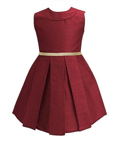 A.T.U.N. Crew Neck Audrey Sleeveless Dress (Maroon, Girls 13-14 Years)