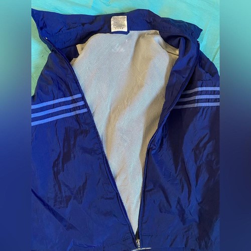 80s/90s Vintage Adidas Blue and Purple Stripe Windbreaker - Picture 8 of 8