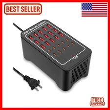 Efficient 25-Port USB Charging Hub - Fast Charge Compatible with All Devices