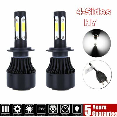 2x H7 LED Headlight Kit 2000W 300000LM High-Low Beam Bulb CREE 6500K Lamp White