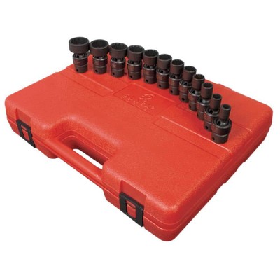 SUNEX TOOLS Impact Socket Sets 3/4'' USS Standard 12-Point Hand Tool (12-Piece)