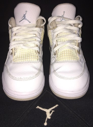Nike Air Jordan 4 Retro IV Sand White PS Sz 13C 487725 118 2017 Release - 第 6/11 張圖片