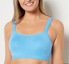 Breezies Comfort Zone Full Coverage Wirefree T-Shirt Bra Azure Blue 36 B A469039