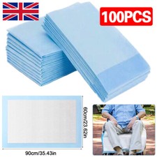 100PCS Disposable Incontinence Bed Pads Protection Sheets 60 x 90 cm H