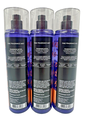NEW Bath Body Works Lot 3 Emily In Paris Lavender Luxe Fragrance