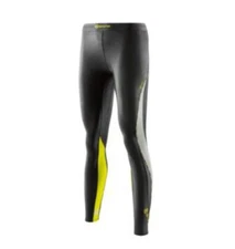 Skins Dnamic Womens Compression Long Tights - Black / Limoncello HOT BARGAIN