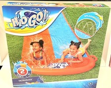 Bestway H2OGo! Water Lane Water Slide 4.88M Double 3+ Splash Boost!