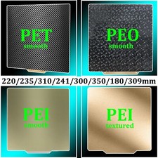 Double Heated Bed PEO/PET PEI Spring Steel Sheet  Magnetic Base for 3D Printer