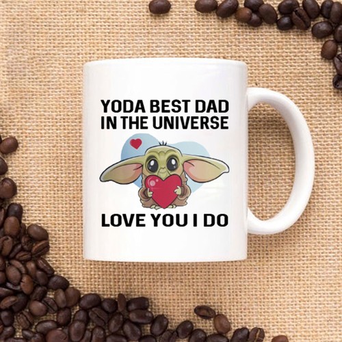 Funny Fathers Day Yoda Best Dad In The Unıverse Gift for DAD Coffee Mug Daddy - Picture 5 of 8