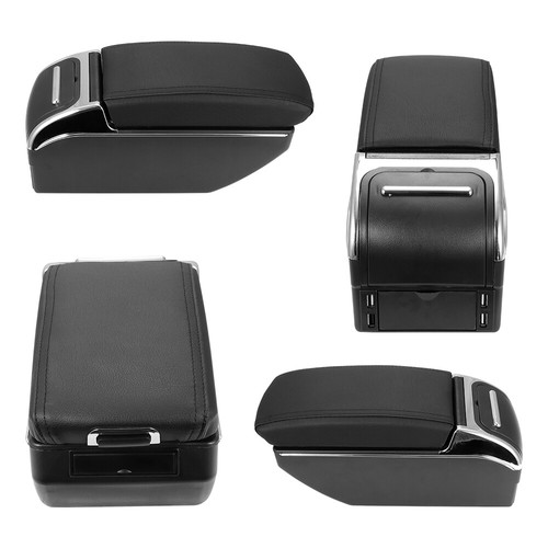 Car Universal Storage Arm rest Cushion Armrest Centre Console Box Leather Cover - Picture 10 of 12