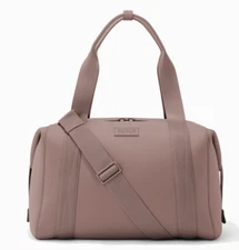 NWD $215 Dagne Dover Landon Neoprene Carryall Bag Large Cross Body  in Dune