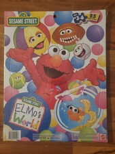 Rompecabezas de 25 piezas Mattel Elmo's World 1999 vintage Sesame Street nuevo sellado
