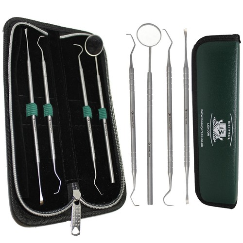 Dentist Floss Plaque Remover Care Tooth Scraper Tools Dental Teeth Cleaning Kit - Picture 4 of 5